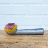 Vintage Chunky Handle Ice Cream Scoop | Pinks + Mustard with Silver Bottom