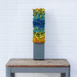 Puff Sculpture in Vintage Safe Deposit Box | Cool Ombre