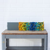 Puff Sculpture in Vintage Safe Deposit Box | Cool Ombre