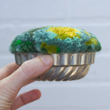 Vintage Jell-O Mold Puff Sculpture: Greens