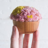 Mini Puff | Pink and Chartreuse