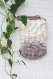 Neutral + Chunky Woven Wall Hanging on Driftwood