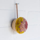 Mini Puff Ornament | Pink + Yellow 2