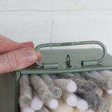Puff Collection | Safety Deposit Box Fiber Sculpture with White Felted Wool