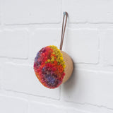 Mini Puff Ornament | Fiber Sculpture, Rainbow 2