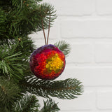 Mini Puff Ornament | Fiber Sculpture, Rainbow 4