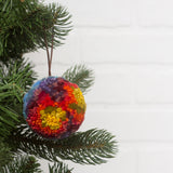 Mini Puff Ornament | Fiber Sculpture, Rainbow 6