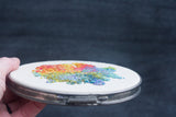 Embroidered Hoop Art | Rainbow "Blobby"