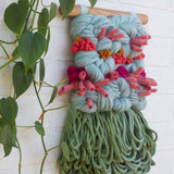 Textured Woven Wall Hanging | Spring Blooms