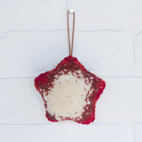Star Puff Ornament | Red 2
