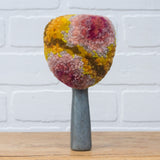 Vintage Ice Scraper/Scoop Puff Sculpture | Berry + Mustard