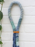 Blue Wrapped Rope Wall Hanging