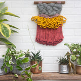 CLOUD 10 COLLECTION: Dusty Rose + Mustard Cloud | Woven Wall Hanging