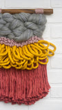 CLOUD 10 COLLECTION: Dusty Rose + Mustard Cloud | Woven Wall Hanging