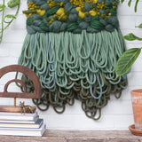 Woven Wall Haning | Green + Chartreuse