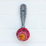 Puff Fiber Sculpture in Vintage, Ribbed Scoop | Orange + Berry