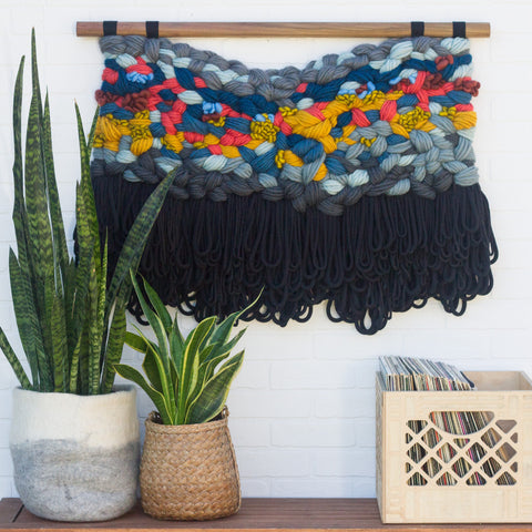 XL Woven Wall Hanging | "Imperfectly Primary"