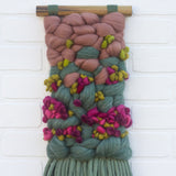 Woven Wall Hanging | Berry + Green