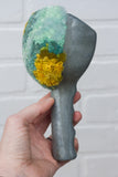 Vintage Ice Scraper/Scoop Puff Sculpture | Mint + Mustard