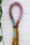Mustard Wrapped Rope Wall Hanging