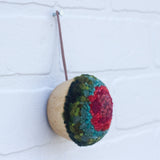 Mini Puff Ornament | Berry + Green (18)