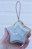 TWINKLE Star Puff Ornament | Mustard + White (23)