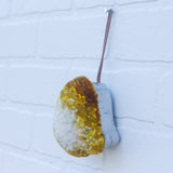 Bell Puff Ornament | Mustard + White (25)