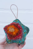 TWINKLE Star Puff Ornament | Orange + Green (30)