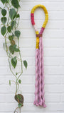 Pink Wrapped Rope Wall Hanging