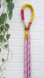 Pink Wrapped Rope Wall Hanging