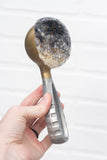 Oversized Scoop Puff, Gold Dipped | Black + White with Gold Sprinkles