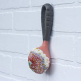 Peach Dipped Scoop Puff Sculpture | Tutti-Frutti