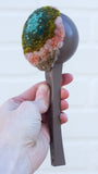 Oversized Ice Cream Scoop Puff | Green + Pink + Taupe