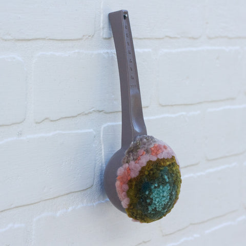 Oversized Ice Cream Scoop Puff | Green + Pink + Taupe