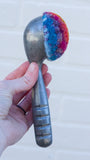 Ice Cream Scoop Puff, Ribbed | Rainbow