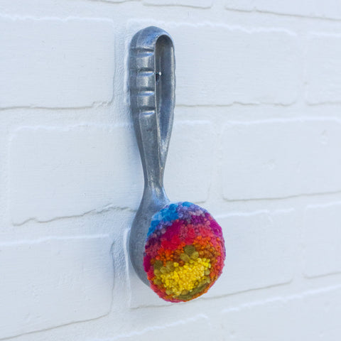 Ice Cream Scoop Puff, Ribbed | Rainbow
