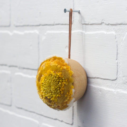 Yellow Mini Puff | Ornament or Everyday Art